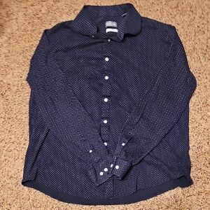 Michael Kors Dark Blue Button Down Shirt